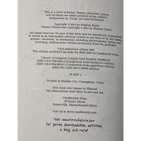 Stephan Pastis TIMMY FAILURE Now Look what you've Done Book 2 in Series - Picture 9 of 11